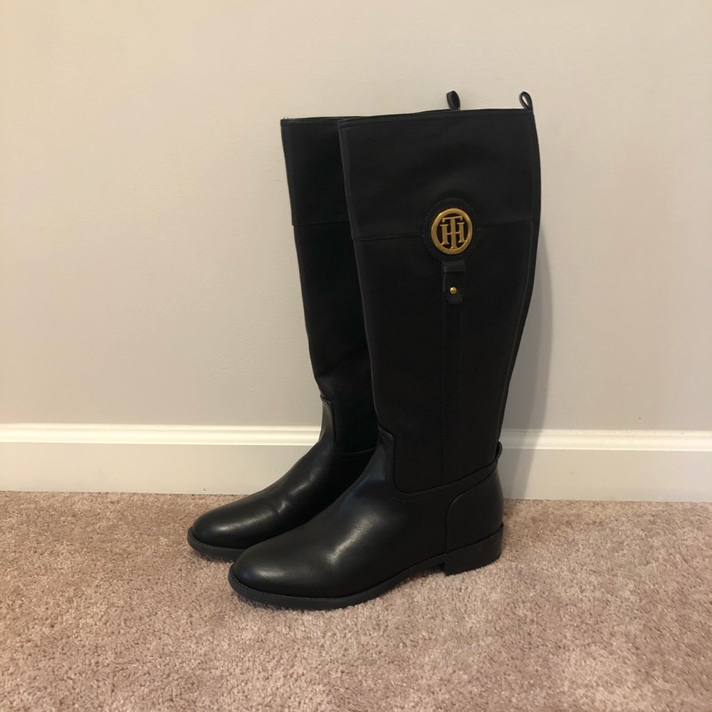 Tall black boots